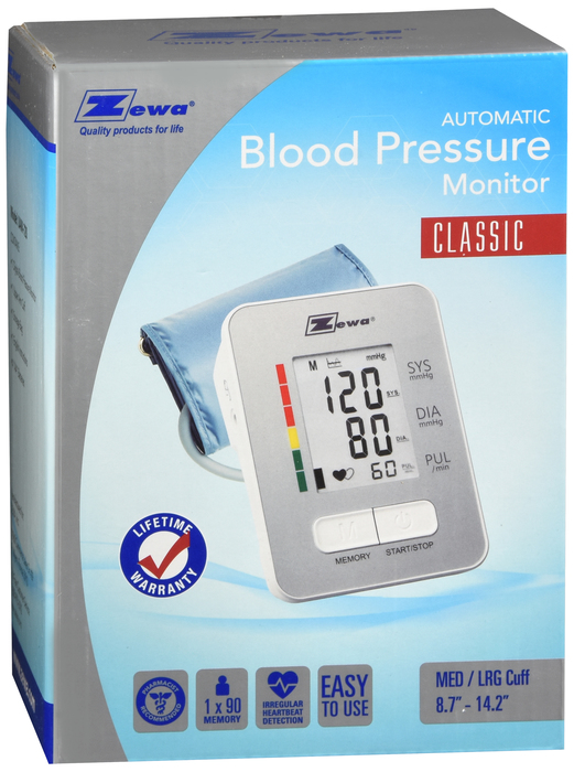 Zewa Automatic Model 8 Piece Blood Pressure Monitor 1ct