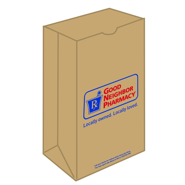 Good Neighbor Pharmacy Bag Brown Recycle 6lb 1000