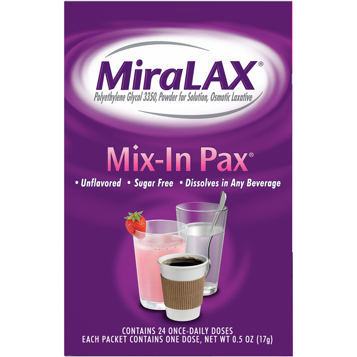 MIRALAX POWDER SINGLE DOSE 17GM INST 24