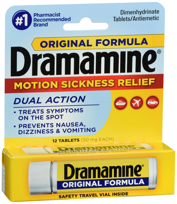 Dramamine 50mg Motion Sickness Relief Tablets 12ct