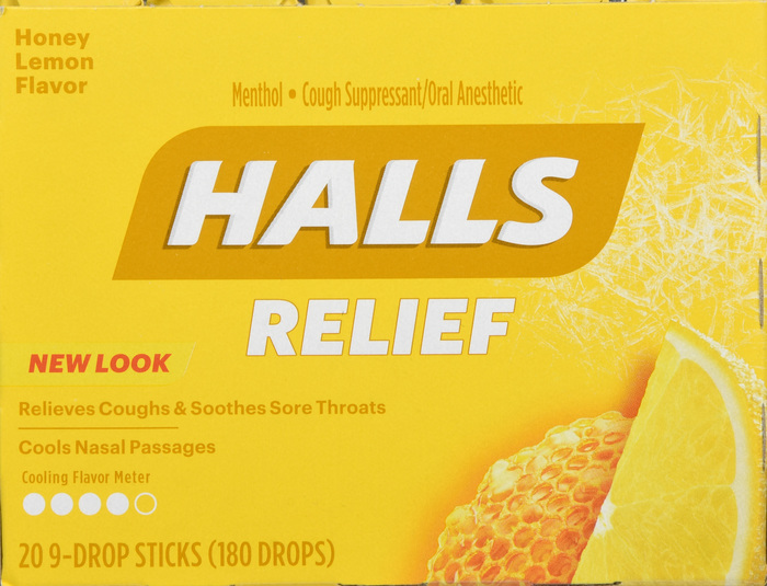 HALLS STICK HONEY LEMON 20X9CT