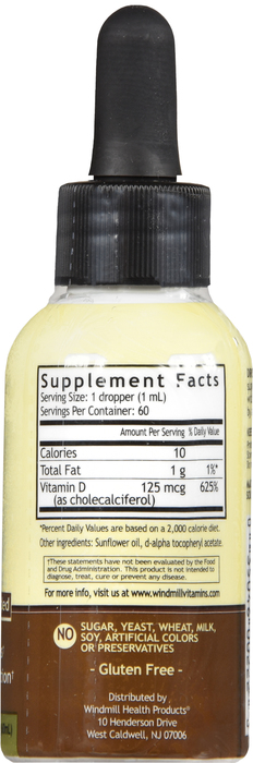 VITAMIN D-3 125MCG 2OZ WINDMILL