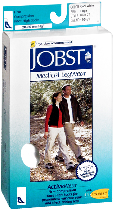 JOB ACTIVEWEAR KNEE 20-30 LG WH DS