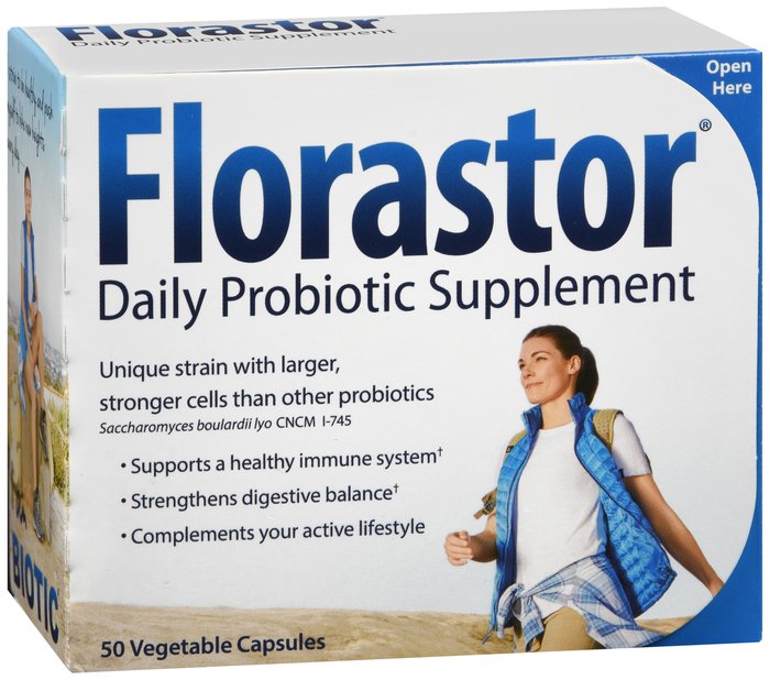 Florastor Daily Probiotic Supplement 250mg Capsules 50ct