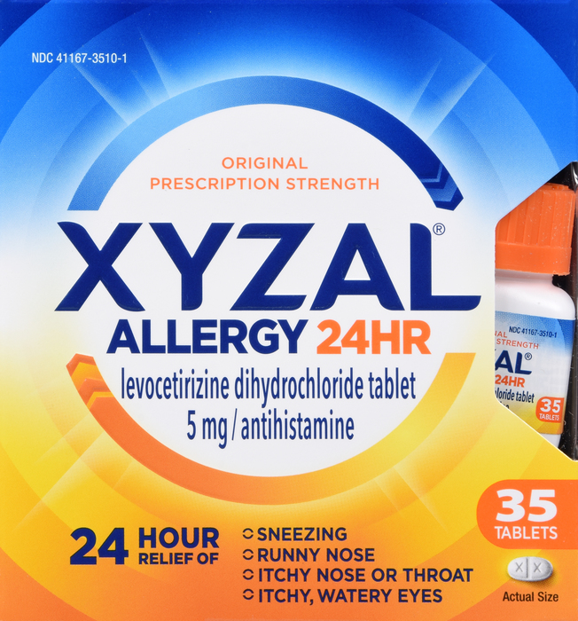 Xyzal 24HR Allergy 5mg Tablet 35ct