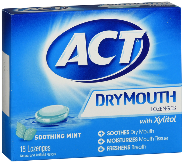 ACT Total Care Dry Mouth Mint Lozenges 18ct