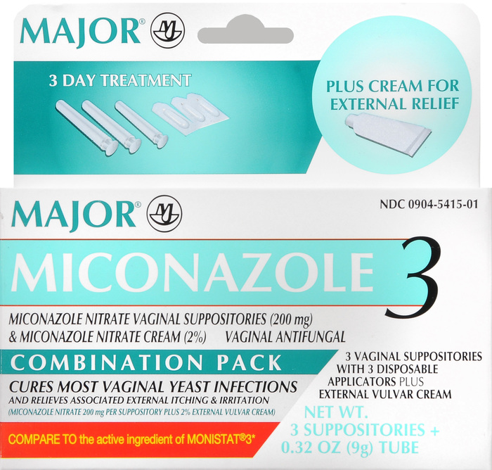 MICONAZOLE 3 DAY SUPPOSITORY/CRM W/APPL