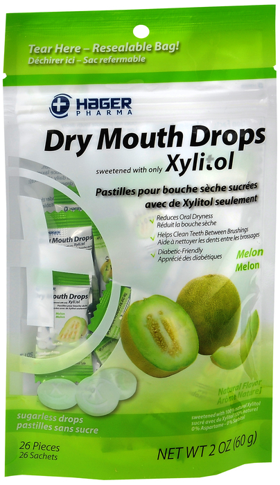 Hager Bag Dry Mouth Lozenge Melon 2oz