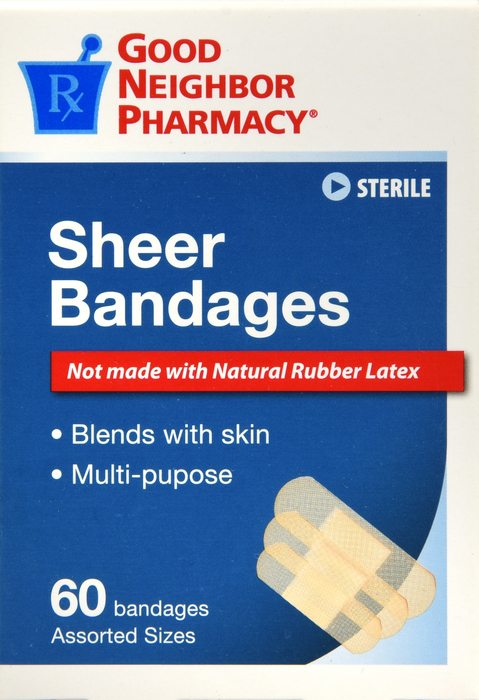 Good Neighbor Pharmacy Sheer Bandages Assorted 60ct