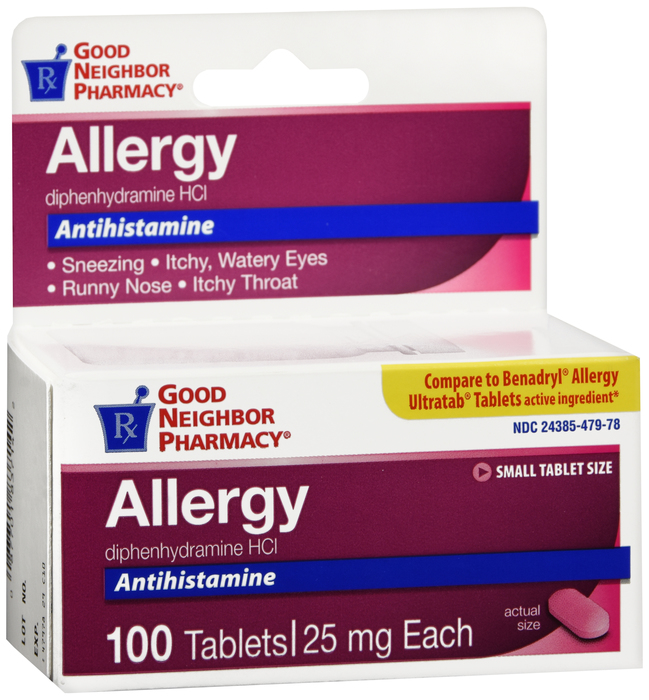 Good Neighbor Pharmacy Allergy 25mg Tablets 100ct