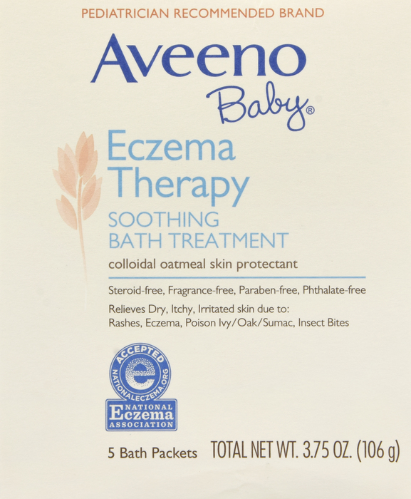 AVEENO BABY WASH PACKET SOOTHING BATH TREATMENT 5X3.75OZ