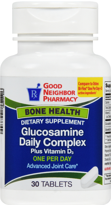 Good Neighbor Pharmacy Glucosamine Daily Complex Plus Vitamin D3 Tablets 30ct