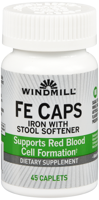 IRON STOOL SOFTENER CAPLET 45CT WINDML