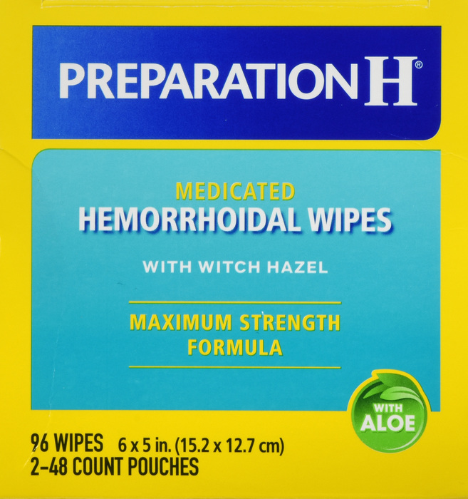 PREPARATION H WIPE 96CT