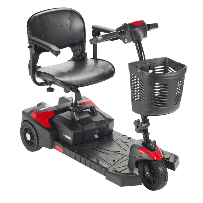 SCOUT 3-WHEEL SCOOTER RED/BLUE 20AH DS