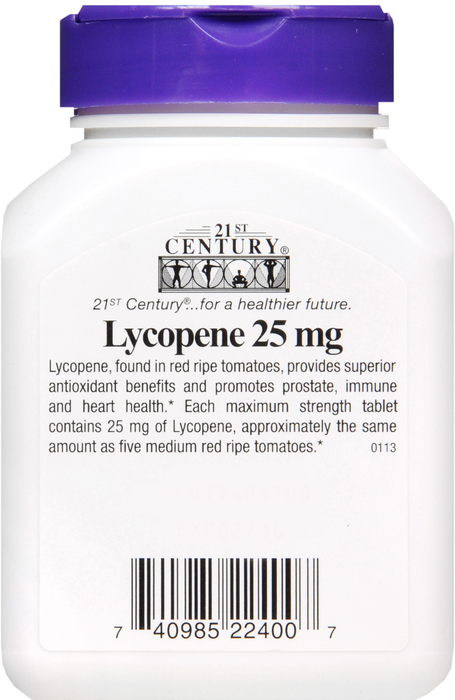 21st Century Lycopene 25mg Tablets 60ct