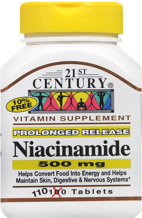 21st Century Niacinamide 500mg Tabs 110ct