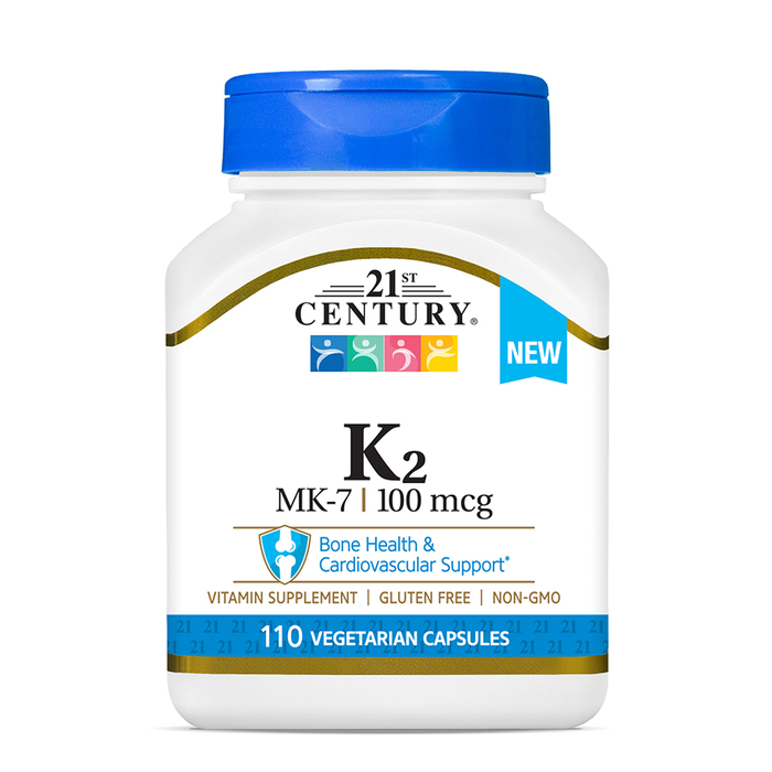 21st Century Vitamin K2 100mcg Cap 110ct