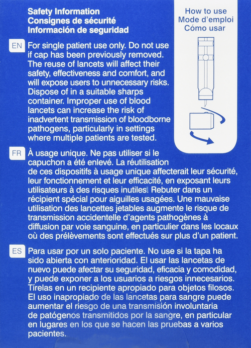 Unilet ComforTouch Lancets 30 G 100ct