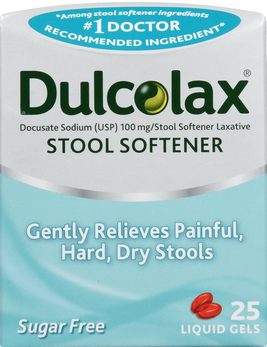 Dulcolax Stool Softener Laxative Liquid Gels 25ct