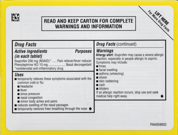 ADVIL SINUS CONGESTION AND PAIN TAB 20CT