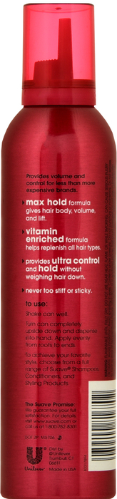 Suave Max Hold Volumizing Mousse 9oz