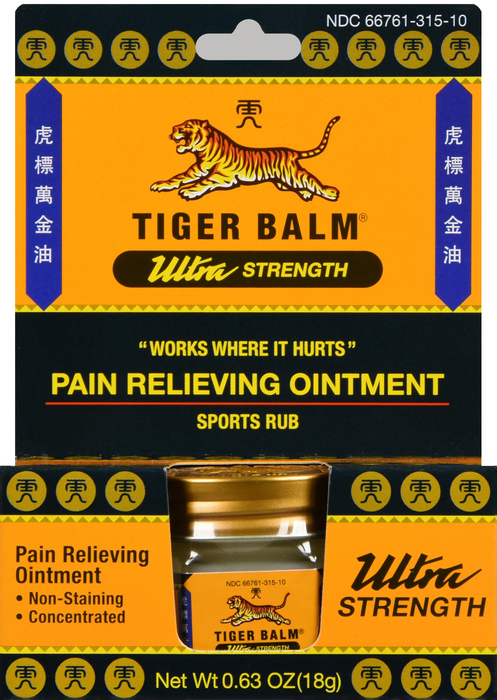 Tiger Balm Ultra Strength Pain Relieving Ointment 18gm