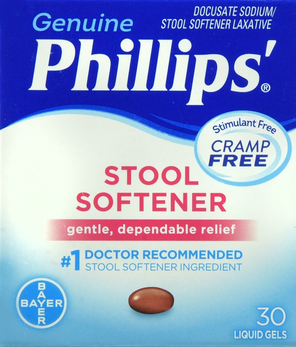 Phillips Stool Softener Constipation Relief Liquid Gels 30ct