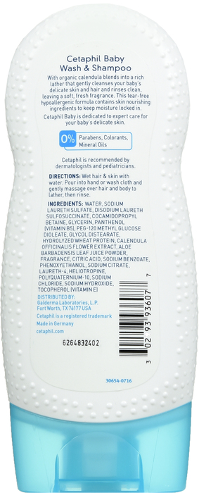 Cetaphil Baby Gentle Wash & Shampoo 7.8oz