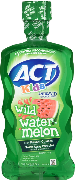 ACT Kids Anticavity Wild Watermelon Fluoride Rinse 9oz