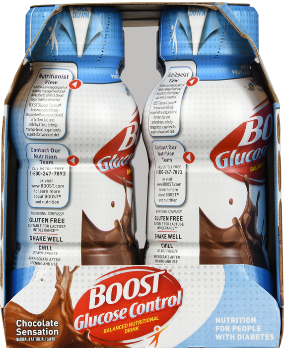 BOOST GLUCOSE CONTROL RTU CHOCOLATE RETL 4X6X8OZ