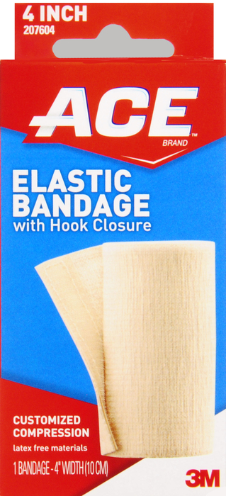 ACE Elastic Bandage With Velcro 4 Inch