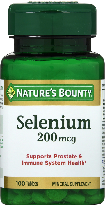 SELENIUM 200MCG TABLET 100CT NAT BOUNTY