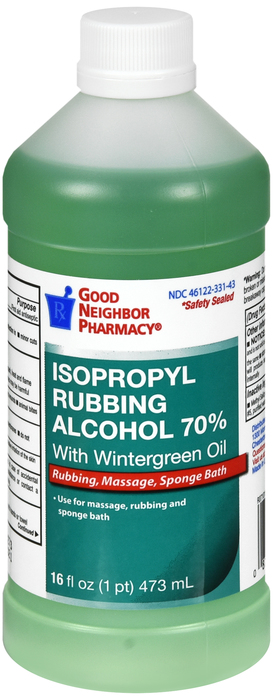 Good Neighbor Pharmacy Alcohol Isopropyl 70% Wintergreen Liquid 12x16oz