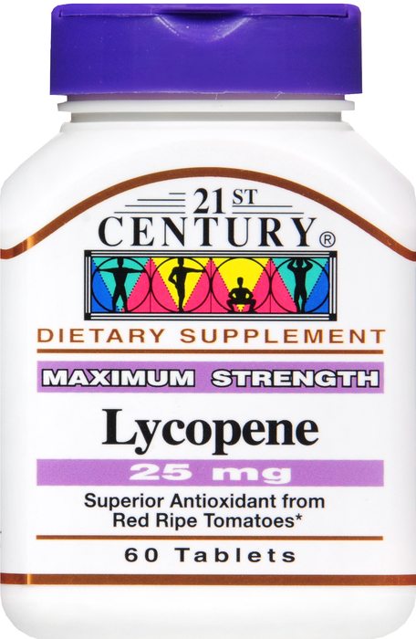 21st Century Lycopene 25mg Tablets 60ct