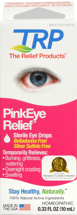 TRP Company Pink Eye Relief Sterile Eye Drops 0.3oz