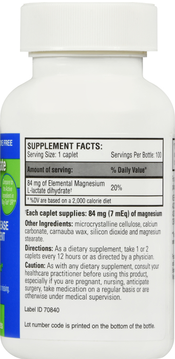 MAGNESIUM L-LACTATE DIH 84 MG SR CPL 100