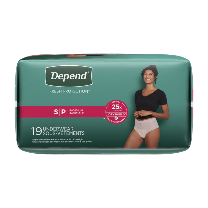 Depend Underwear Maxi Small Woman 2x19ct