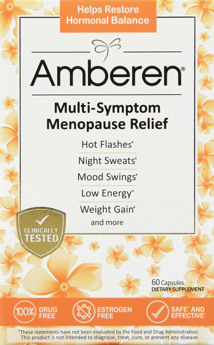 Amberen Multi-Symptom Menopause Relief Capsules 60ct