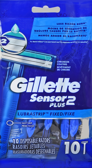 Gill Sensor2 Pls Men Disposable Razor 10ct