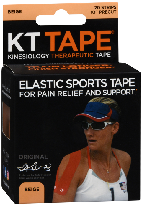 KT Tape Pre-Cut Cotton Tape Beige 20ct