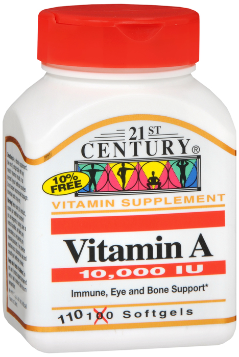 21st Century Vitamin A 10000 IU Softgels 110ct