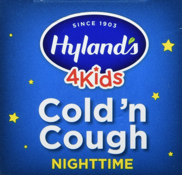 Hyland's 4 Kids Cold 'n Cough Nighttime Relief Grape Flavor 4oz