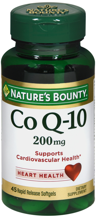 COQ-10 200MG SOFTGEL 45CT NAT BOUNTY