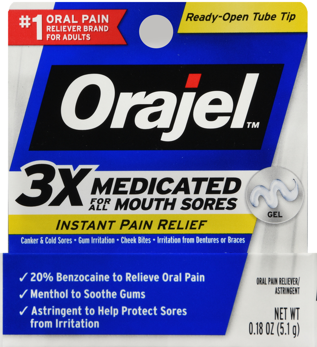 Orajel Mouth Sore Medicated Gel 0.18oz