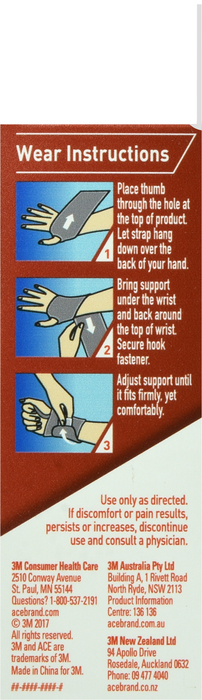 ACE Wrist Support Adjustable 1ct