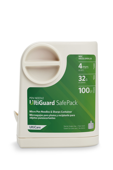 UltiGuard SafePack Pen Needles 32Gx4mm 100ct