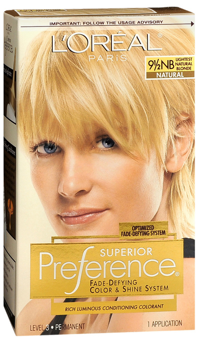 L'Oreal Paris Superior Preference Lightest Natural Blonde Permanent Hair Color 1ct