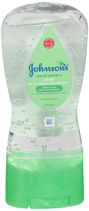 Johnson's Baby Oil Gel with Aloe Vera & Vitamin E 6.5oz