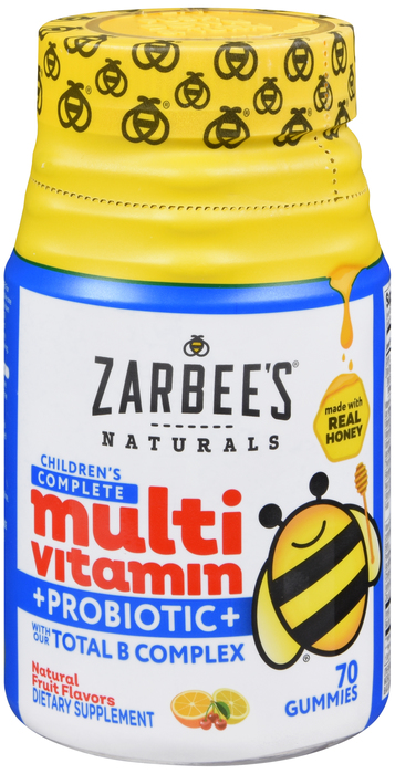 Zarbee's Naturals Children's Complete Multivitamin + Probiotic Gummies 70ct